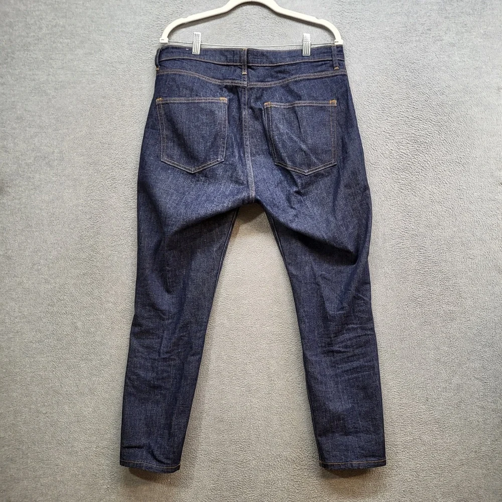 Everlane Men Jeans 32 Blue Denim Ankle‎ Pockets High Rise Cotton 27 in Inseam